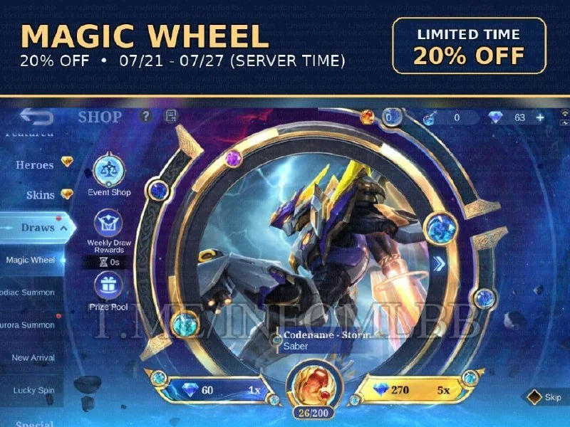 Скидка 20% на Магическое Колесо! ⭐