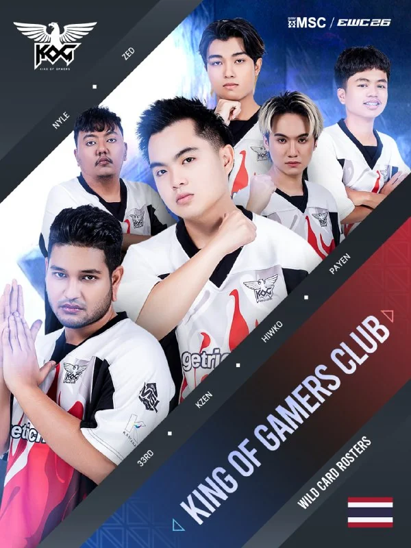 😲 Тайская команда побеждала на MSC! И было такое в далеком 2017 году... 🇹🇭 King of Gamers Club представят Таиланд в Париже! Смогут ли повторить прошлый успех, начав с этапа Wild Card?